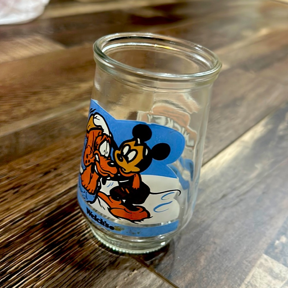 Antique Mickey Mouse Welches jam jar